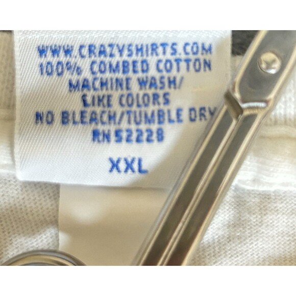 Crazy Shirt Unisex XXL Surfing‎ Fun Print White T-shirt - Picture 6 of 10